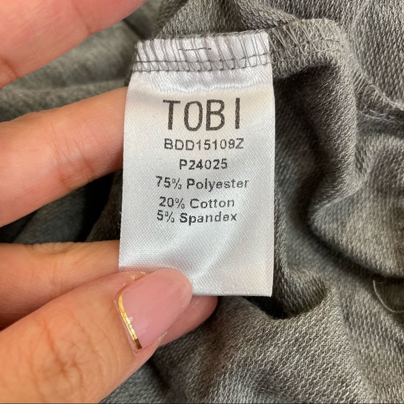 Tobi Gray Long Sleeve Knit Midi Dress - Picture 5 of 6